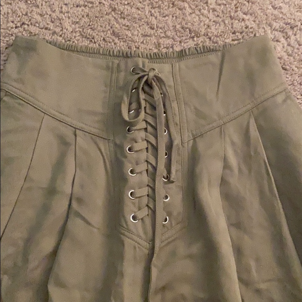Lace-up Waist Pants